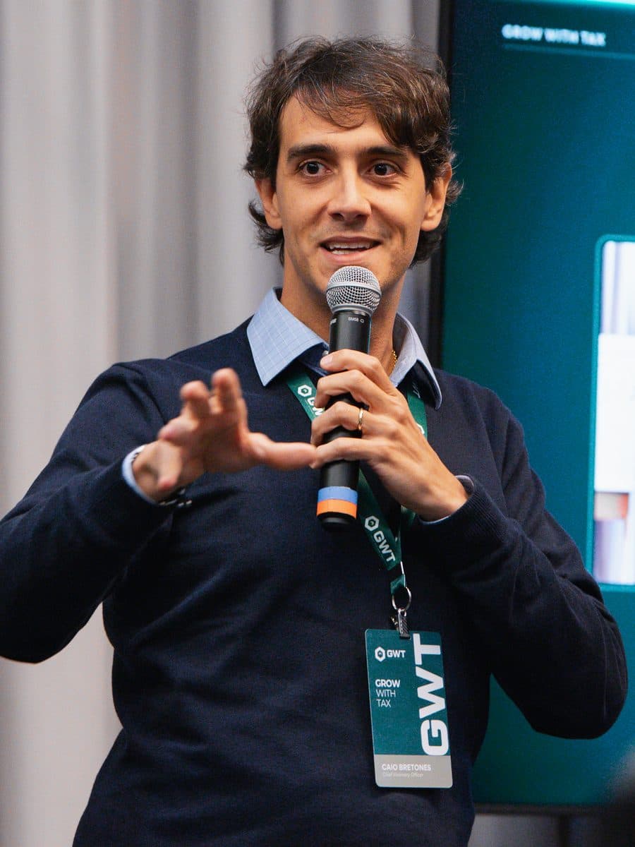 Retrato de Caio Bretones, CVO — Chief Visionary Officer da GWT Solution